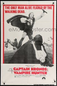 2h169 CAPTAIN KRONOS VAMPIRE HUNTER 1sh '74 the only man alive feared by the walking dead!