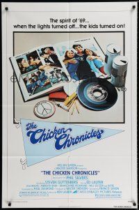 2h192 CHICKEN CHRONICLES 1sh '77 Steve Guttenberg, Phil Silvers, the spirit of '69!