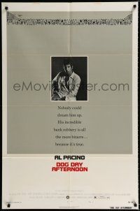 2h254 DOG DAY AFTERNOON style B 1sh '75 Al Pacino, Sidney Lumet bank robbery crime classic!