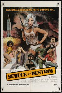 2h256 DOLL SQUAD 1sh '73 Ted V. Mikels directed, lady assassins with orders to Seduce and Destroy!