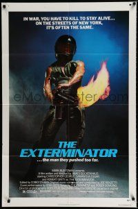 2h297 EXTERMINATOR 1sh '80 Robert Ginty is the man they pushed too far!