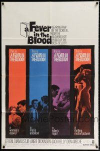 2h310 FEVER IN THE BLOOD 1sh '61 sexy Angie Dickinson was involved with judge Efrem Zimbalist Jr!