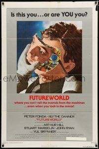 2h346 FUTUREWORLD 1sh '76 AIP, a world where you can't tell the mortals from the machines!