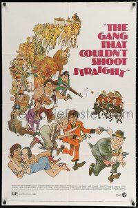 2h351 GANG THAT COULDN'T SHOOT STRAIGHT 1sh '71 Jerry Orbach, wacky gangster art by Mort Drucker