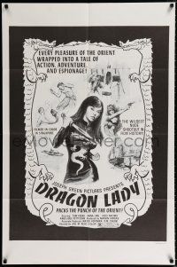 2h348 G.I. EXECUTIONER 1sh R70s Troma, Dragon Lady, wildest nude shootout in film history!