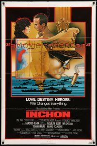 2h484 INCHON 1sh '82 Laurence Olivier, Jacqueline Bisset, Dan Long military art!