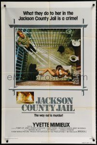 2h497 JACKSON COUNTY JAIL 1sh '76 what they did to Yvette Mimieux in jail is a crime!