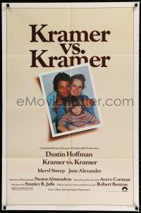 2h523 KRAMER VS. KRAMER 1sh '79 Dustin Hoffman, Meryl Streep, child custody & divorce!