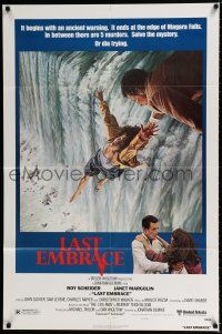 2h536 LAST EMBRACE style B 1sh '79 Roy Scheider, directed by Jonathan Demme, art of Niagara Falls!
