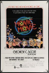 2h647 MOVIE MOVIE 1sh '78 George C. Scott, Stanley Donen directed parody of 1930s movies!