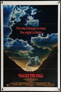 2h673 NIGHTWING 1sh '79 Nick Mancuso, David Warner, Kathryn Harrold, killer bats, sexy horror!