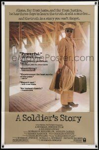 2h813 SOLDIER'S STORY reviews 1sh '84 full-length image of World War II lawyer Howard E. Rollins!