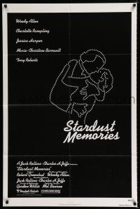 2h840 STARDUST MEMORIES 1sh '80 directed by Woody Allen, cool star constellation art!