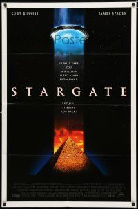 2h841 STARGATE DS 1sh '94 Kurt Russell, James Spader, a million light years from home!