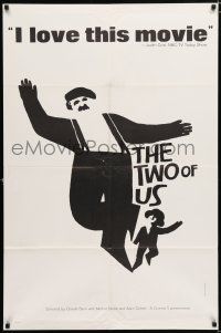 2h934 TWO OF US 1sh '68 wonderful art of Michel Simon & young boy by Saul Bass!