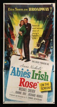 2j616 ABIE'S IRISH ROSE 3sh '46 Joanne Dru, Anne Nichols, most riotous, romantic hit!
