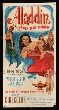 2j622 ALADDIN & HIS LAMP 3sh '52 sexy Patricia Medina & the world's most gorgeous harem beauties!