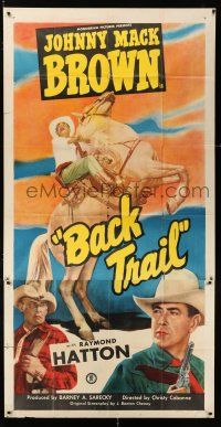 2j634 BACK TRAIL 3sh '48 full-length cowboy Johnny Mack Brown on horseback, Raymond Hatton