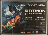 2j355 BATMAN FOREVER Argentinean 43x58 '95 Val Kilmer, Nicole Kidman, Tommy Lee Jones, Jim Carrey