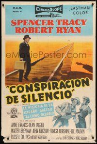 2j378 BAD DAY AT BLACK ROCK Argentinean '55 art of Spencer Tracy, Robert Ryan & Anne Francis!
