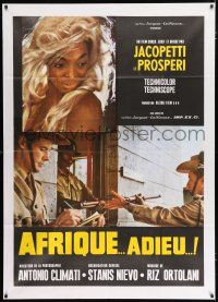 2j106 ADIOS AFRICA export Italian 1p '66 Jacopetti & Prosperi's Africa Addio, different image!