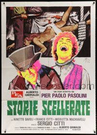 2j122 BAWDY TALES Italian 1p '73 Pier Paolo Pasolini's Storie Scellerate, great Symeoni art!