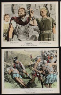 2k137 ALEXANDER THE GREAT 4 color 8x10 stills '56 Richard Burton, March as Philip of Macedonia!