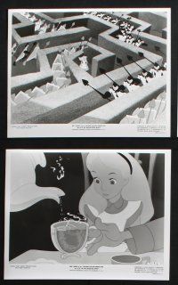 2k495 ALICE IN WONDERLAND 8 8x10 stills R74 Walt Disney Lewis Carroll classic!