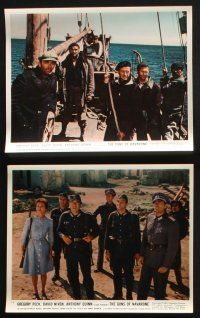2k037 GUNS OF NAVARONE 10 color 8x10 stills '61 Gregory Peck, David Niven, Anthony Quinn, classic!