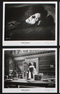 2k625 HORROR OF DRACULA 7 8x10 stills R64 all showing vampire Christopher Lee in great poses!