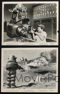 2k857 INVISIBLE BOY 4 8x10 stills '57 all with great images of Robby the Robot - Richard Eyer!