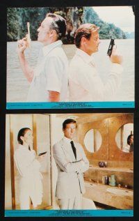 2k082 MAN WITH THE GOLDEN GUN 8 8x10 mini LCs '74 Moore as Bond, Chris Lee, Maud Adams, Britt Ekland