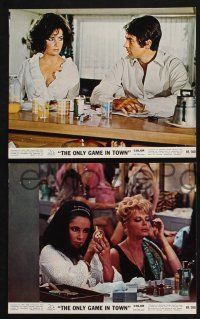 2k150 ONLY GAME IN TOWN 4 color 8x10 stills '69 Elizabeth Taylor & Warren Beatty in Las Vegas!