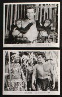 2k586 TARZAN'S HIDDEN JUNGLE 8 8x10 stills '55 cool images of Gordon Scott as Tarzan!