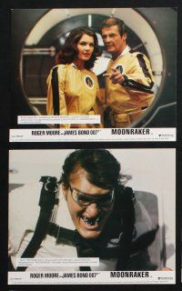 2k084 MOONRAKER 8 color English FOH LCs '79 Roger Moore as James Bond, Lois Chiles, Kiel