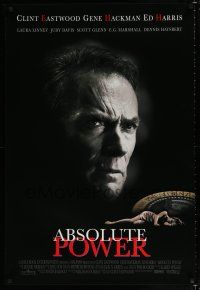 2m043 ABSOLUTE POWER 1sh '97 great image of star & director Clint Eastwood!