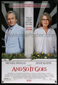 2m059 AND SO IT GOES advance DS 1sh '14 Michael Douglas, Diane Keaton, Rob Reiner directed!