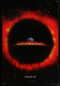 2m065 ARMAGEDDON teaser DS 1sh '98 Bruce Willis, Ben Affleck, Billy Bob Thornton, Liv Tyler