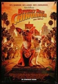 2m094 BEVERLY HILLS CHIHUAHUA advance DS 1sh '08 Piper Perabo, Jamie Lee Curtis, cute image of dogs