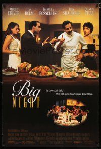 2m101 BIG NIGHT DS 1sh '96 Minnie Driver, Tony Shaloub, Stanley Tucci, sexy Isabella Rossellini!