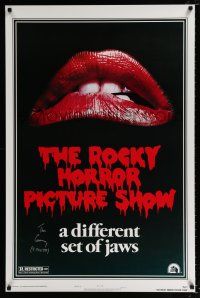 2m005 ROCKY HORROR PICTURE SHOW signed style A 1sh R80s by Tim Curry, a different set of jaws