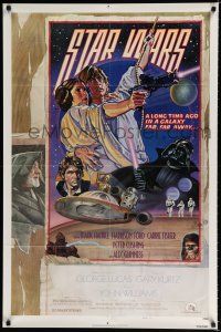 2m009 STAR WARS NSS style D 1sh 1978 cool circus poster art by Drew Struzan & Charles White!