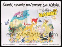 2p340 BAMBI French 8p R1980s Walt Disney cartoon deer classic, great art with Thumper & Flower!