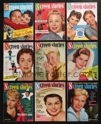 2r148 LOT OF 14 SCREEN STORIES 1954-55 MAGAZINES '54-55 Marlon Brando, Doris Day & more!