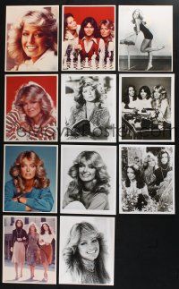 2r374 LOT OF 11 COLOR AND BLACK & WHITE REPRO 8X10 STILLS OF FARRAH FAWCETT '90s sexy images!