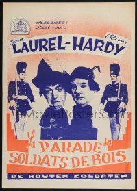 2s345 BABES IN TOYLAND Belgian R50 Stan Laurel & Oliver Hardy in March of the Wooden Soldiers!