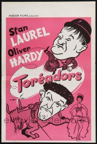 2s356 BULLFIGHTERS Belgian R60s wacky artwork of Stan Laurel & Oliver Hardy!