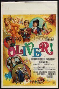 2s395 OLIVER Belgian '68 Mark Lester, directed by Carol Reed, Charles Dickens classic!