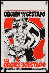 2s402 RESEAU SECRET Belgian R70s wild art of woman with swastika pasties!