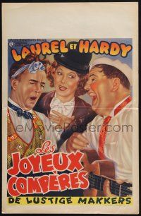 2s421 THEM THAR HILLS Belgian R50s great art of wacky Laurel & Hardy + Mae Busch!